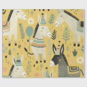 Speld de staart op het ezelinpakpapier cadeaupapier (Vlak)