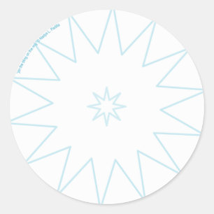 * speld het spelen op de ring * het spel van het V Ronde Sticker