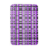 Speld in Paars, zwart en grijs vet Badmat (Voorkant Verticaal)