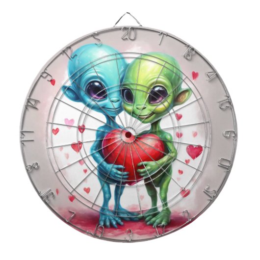 Speld mijn hart vast dartbord (Voorkant)