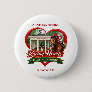 Speld - Racing Hearts en Healing Springs Ronde Button 5,7 Cm