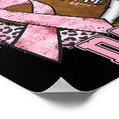 Speldag - Borstkanker - Roze Football Poster (Hoek)