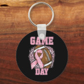 Speldag - Borstkanker - Roze Football Sleutelhanger (Voorkant)