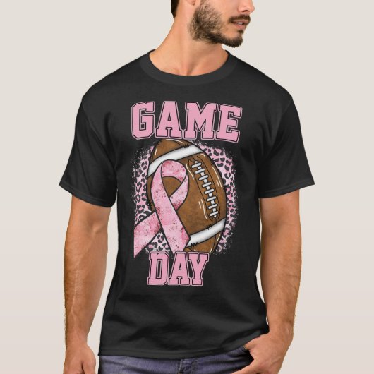 Speldag - Borstkanker - Roze Football T-shirt (Voorkant)