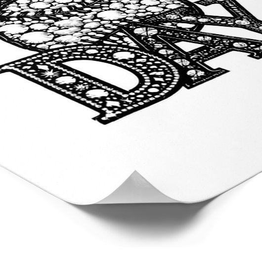 Speldag Bysebyl Rhinestone Bysebyl Speler Sport M Poster (Hoek)