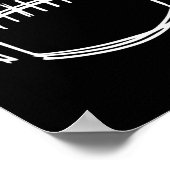 Speldag Football Spel Dag Vibes Football Lover Poster (Hoek)