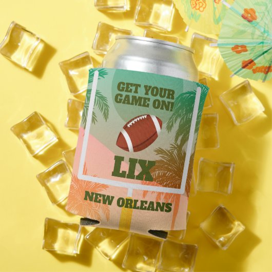 Speldag met palmen en Footballs Blikjeskoeler (Insitu Zomer)