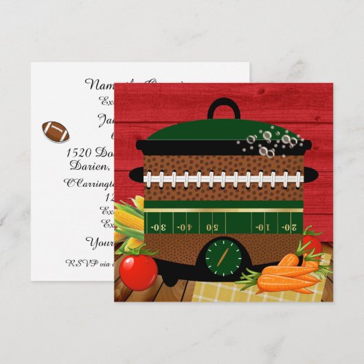 Speldag / Pot Luck / Uitnodiging voor verzamelen (Voorkant / Achterkant)