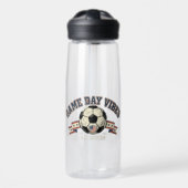 Speldag Sfeer US Voetbal Retro Fan Waterfles (Voorkant)