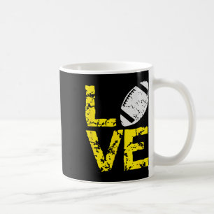 Speldag Verontruste T - shirts Grunge Love Footbal Koffiemok