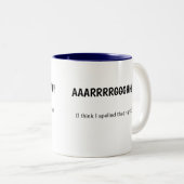 Spelde rechter koffie mok (Voorkant rechts)