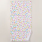 Spelden en stippen polka stip waterverf strandstij strandlaken (Voorkant)