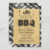 speldenjongen Roast BBQ Birthday Party Kaart (Voorkant / Achterkant)