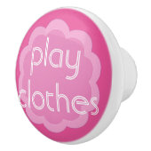 speldenorganisatie roze bloemknop keramische knop (Rechts)