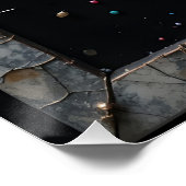 speldenplaatjesportret perfect poster (Hoek)