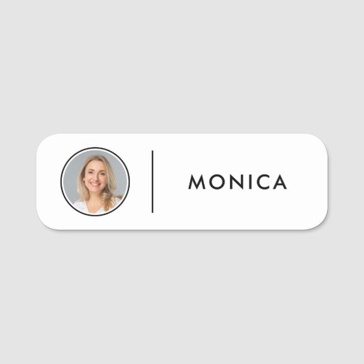 Speldnaammarkering of Magnetisch met de Foto van D Naamplaatje (Voorkant)