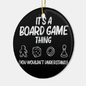 Speldspelregels voor mannen Vrouwen overtreffen ga Keramisch Ornament (Links)