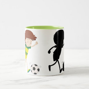 Spelen Football - Kleur & Silhouette Koffie Mok