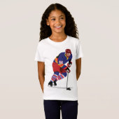 Spelen IJshockey Meisjes T-shirt (Voorkant volledig)