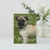 Spelen in bloemen briefkaart (Staand voorkant)