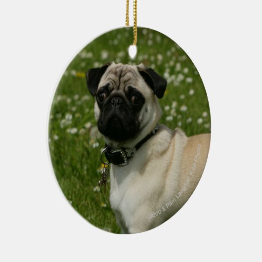 Spelen in bloemen keramisch ornament (Rechts)