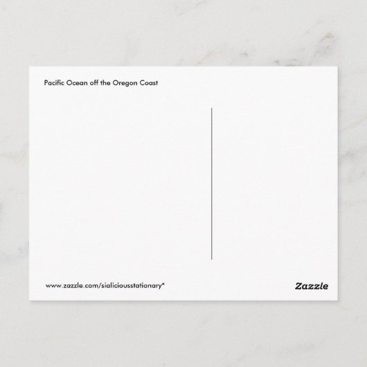 Spelen in de Golven van het Briefkaart van de Stil (Achterkant)