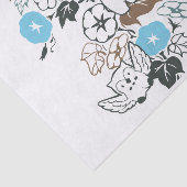 Spelen in de Morning Glory Garden Pattern Tissuepapier (Detail)