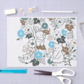 Spelen in de Morning Glory Garden Pattern Tissuepapier (Craft)