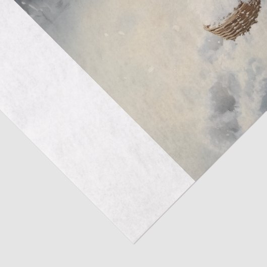 Spelen in de sneeuw tissuepapier (Detail)