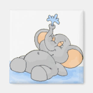 Spelen in het water magneet