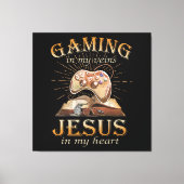 Spelen in mijn aderen Jezus in mijn hart Canvas Afdruk (Voorkant)