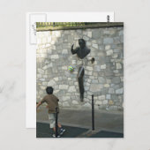 Spelen in Montmartre Briefkaart (Voorkant / Achterkant)