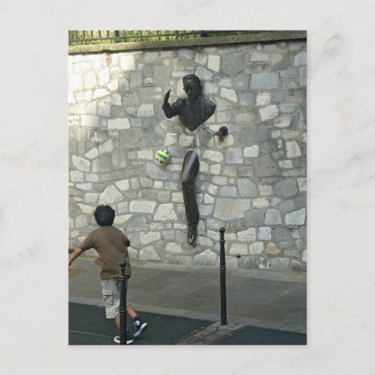 Spelen in Montmartre Briefkaart (Voorkant)