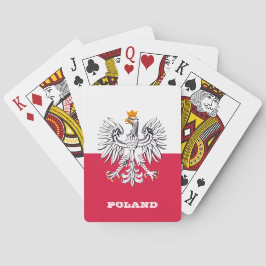 Spelen in Polen, Poolse vlagspelkaarten Pokerkaarten (Achterkant)