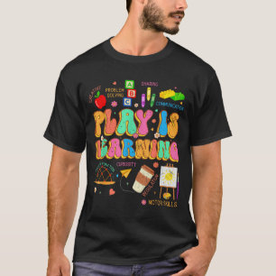Spelen is het lerarenteam terug naar schoolsoort l t-shirt