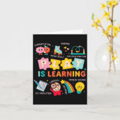 Spelen is het leren van de kleuterschool kaart (Gele Bloem)