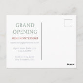 Spelen is het werk van het kind Maria Montessori Briefkaart (Achterkant)