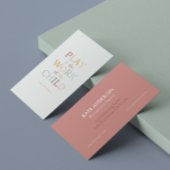 Spelen is het werk van het kind Maria Montessori Visitekaartje