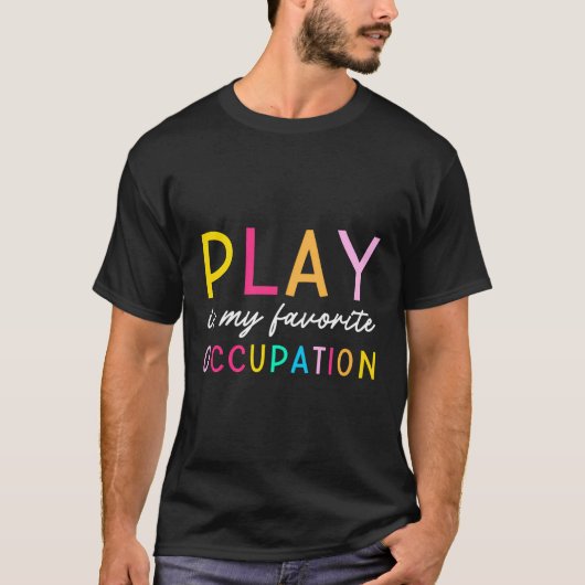 Spelen is mijn favoriete bezigheid van het vak t-shirt (Voorkant)