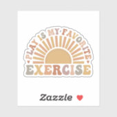 Spelen is mijn favoriete oefening, fysiotherapie P Sticker (Vel)