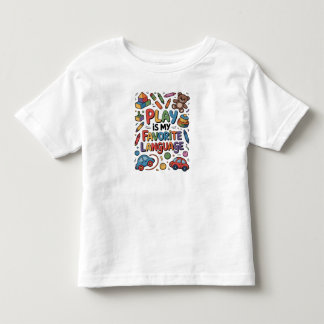 Spelen Is Mijn Favoriete Taal Kinder Shirts