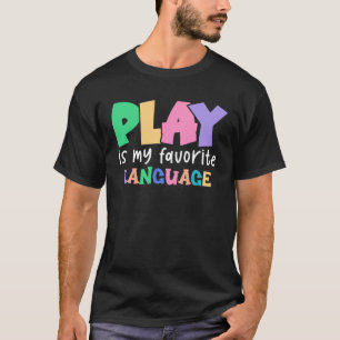 Spelen is mijn favoriete taalgebied t-shirt