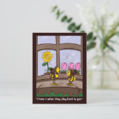 Spelen is moeilijk te krijgen briefkaart (Staand voorkant)