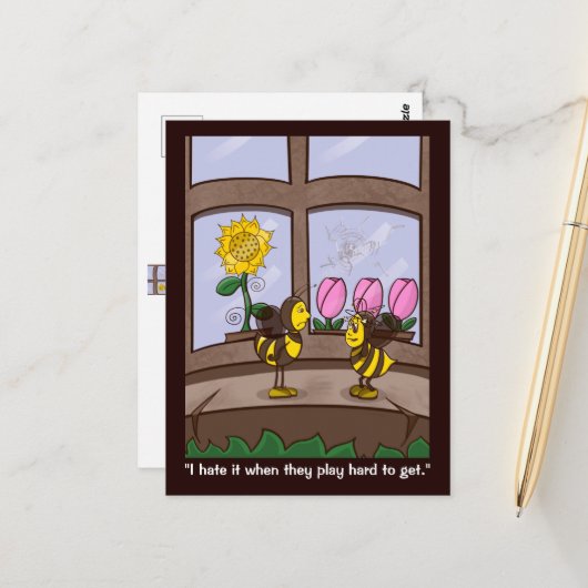 Spelen is moeilijk te krijgen briefkaart (Voorkant / Achterkant in situ)