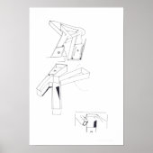 Spelen K Monogram tekening 19 C Poster (Voorkant)