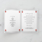 Spelen Kaart Bruiloft Orde van Service Programma (Binnen)