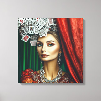 Spelen Kaart elementen, kleding ontwerp, Mode Canvas Afdruk