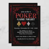 Spelen Kaart Game Night op Black Poker Party (Voorkant / Achterkant)