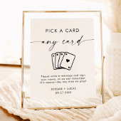 Spelen Kaart gastenboek, bruiloft gastenboek teken Poster