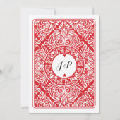 Spelen Kaart Koppels King Queen Las Vegas Uitnodig (Achterkant)